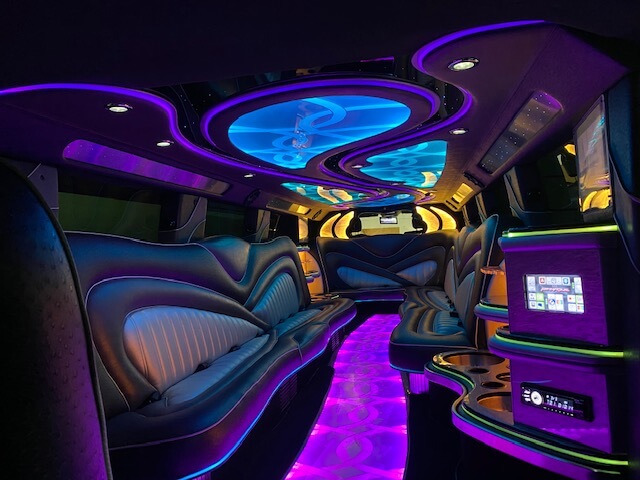 hummer limo service interior