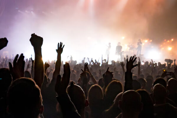 Crowd in a concert