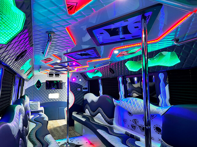 interior limo bus