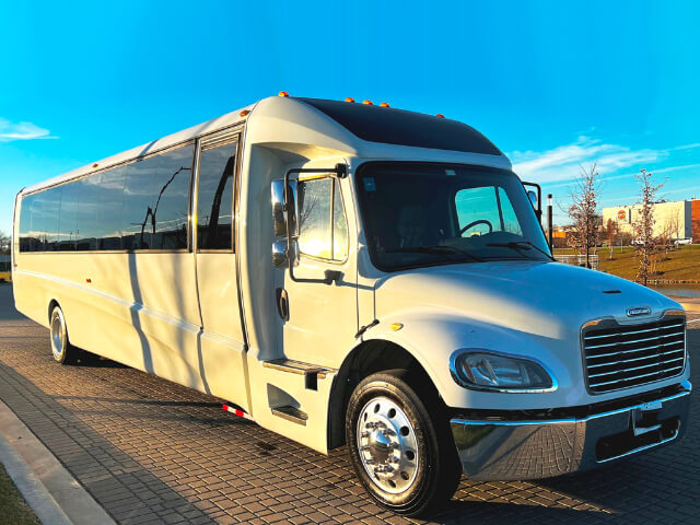 40 passenger party bus service interior