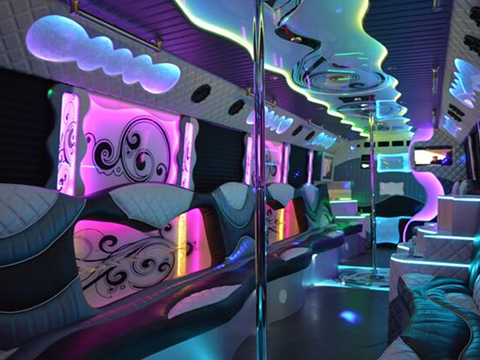 party buses broad interiors
