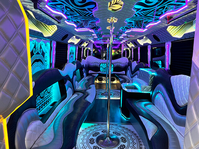 Chicago Party Bus interior