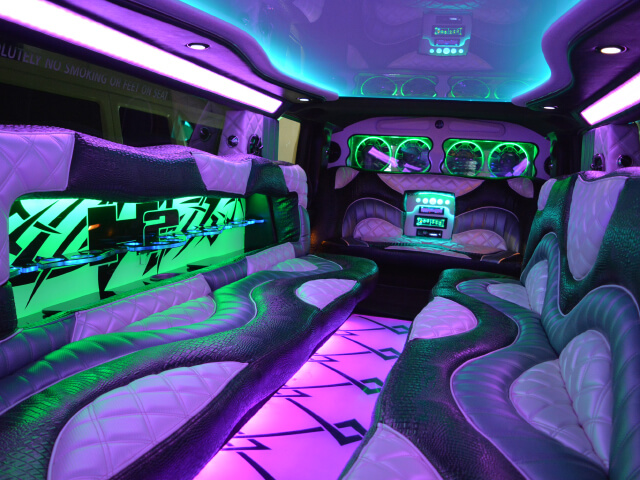 hummer limo rental sound system