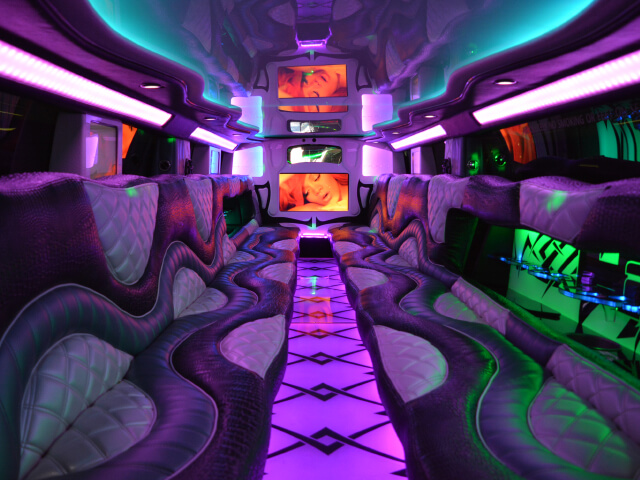 25 passenger limo rental interior